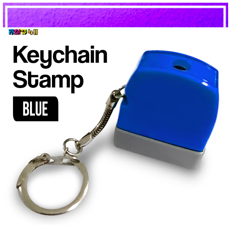 Blanks- 35x40mm Printable Photosensitive Self-Inking Key Chain Stamp Set For School And Office Use