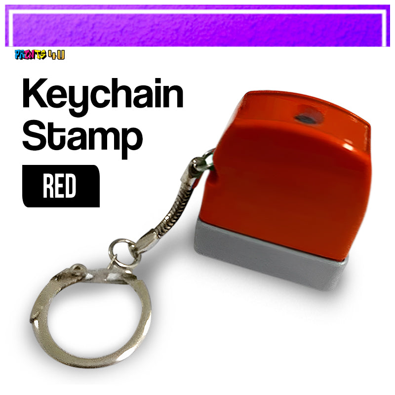 Blanks- 35x40mm Printable Photosensitive Self-Inking Key Chain Stamp Set For School And Office Use