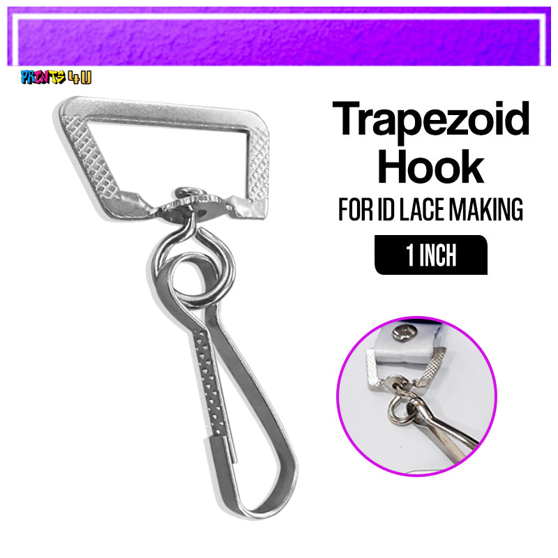 100pcs Id Hook For Lace Lanyard Making G-Hook Ordinary Plastic Trapezoid