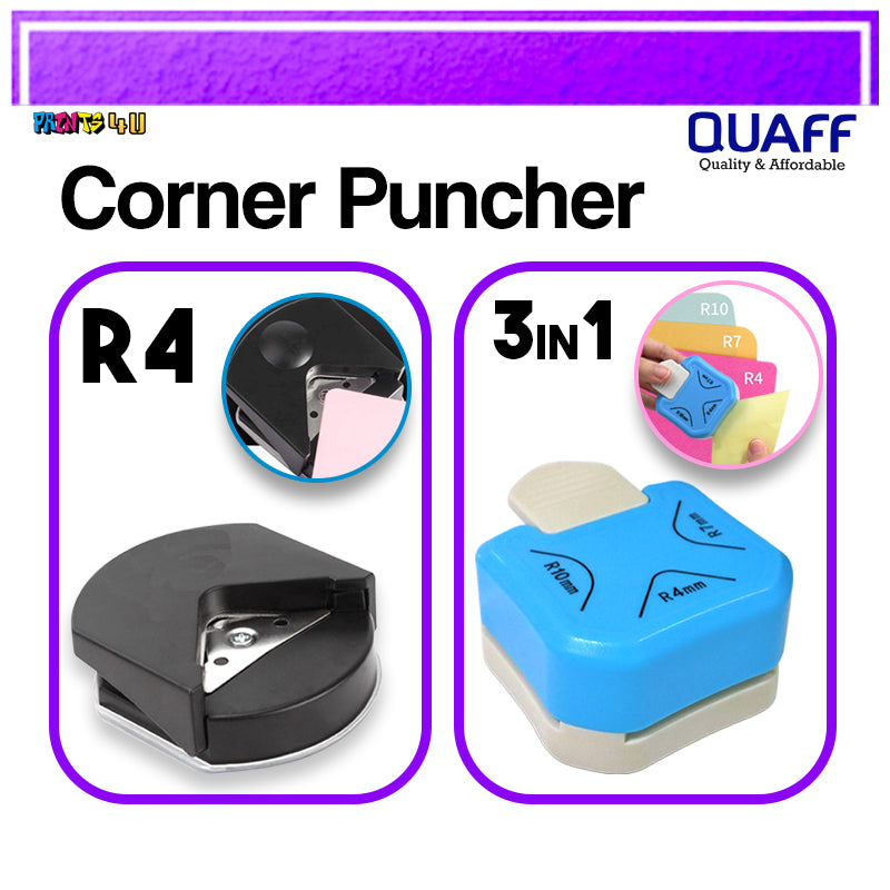 3in1 R4mm R7mm R10mm Corner Rounder Puncher Paper Photo Scrapbooking Tools For Diy Crafts