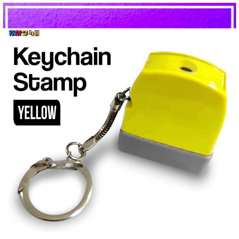 Blanks- 35x40mm Printable Photosensitive Self-Inking Key Chain Stamp Set For School And Office Use