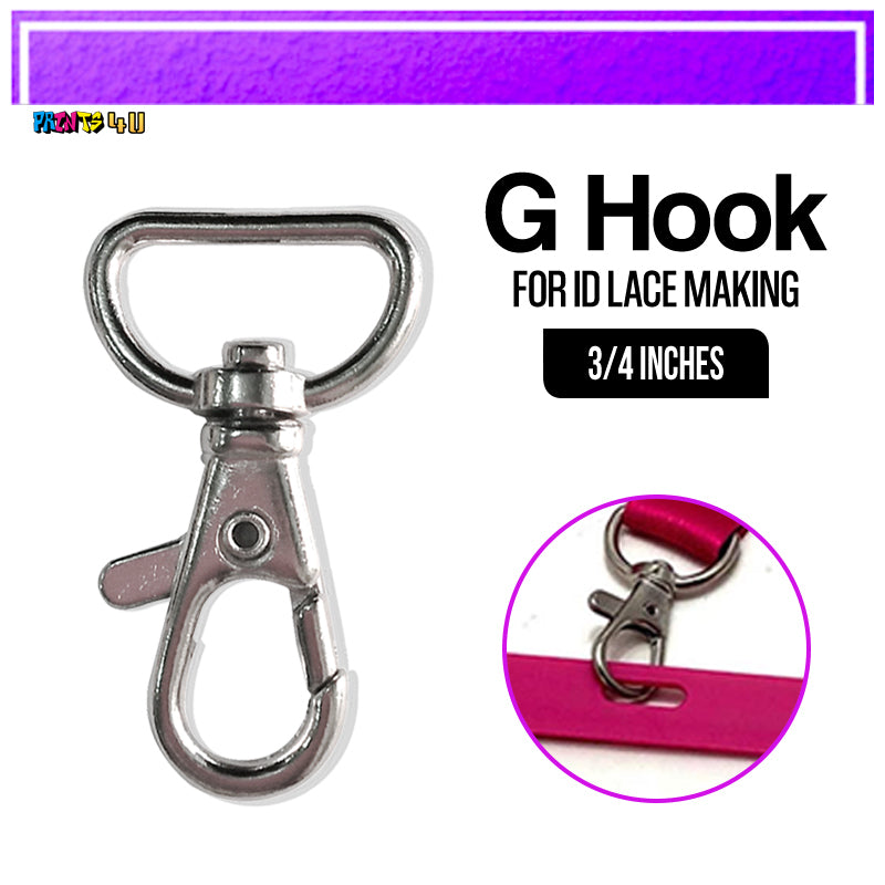 100pcs Id Hook For Lace Lanyard Making G-Hook Ordinary Plastic Trapezoid