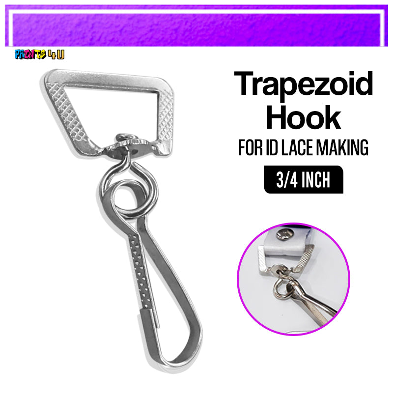 100pcs Id Hook For Lace Lanyard Making G-Hook Ordinary Plastic Trapezoid