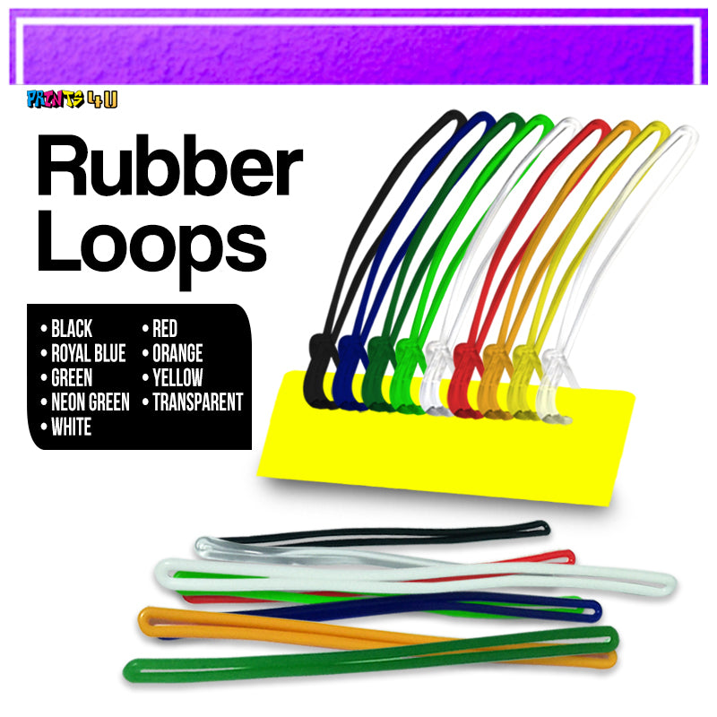 Rubber Loops For Bag Tags 100pcs