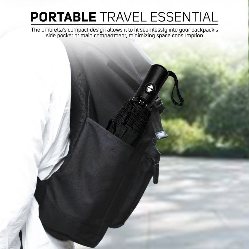 Black Foldable Umbrella Printable 3 Fold 8 Ribs Printable Umbrella