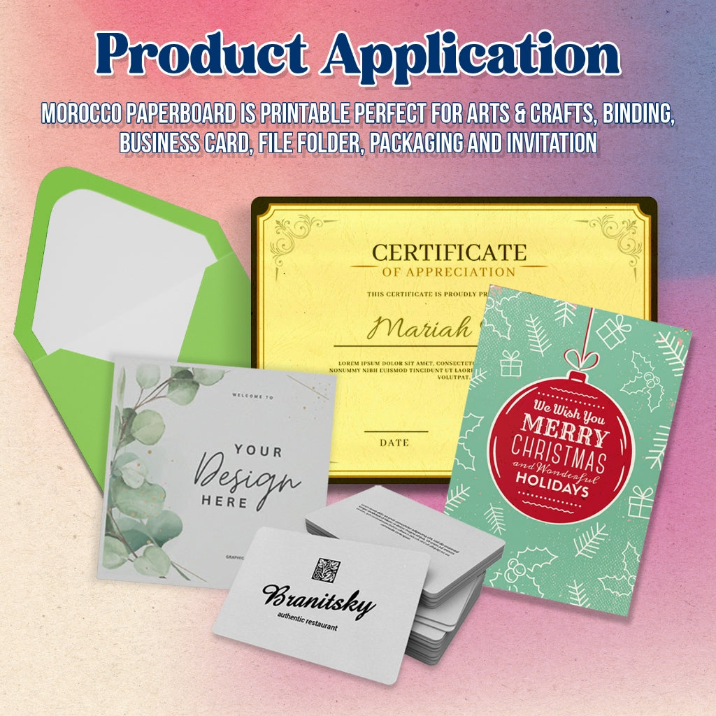 Quaff Morocco Board Paper Binding Cover 230GSM 10Sheets Textured Cover