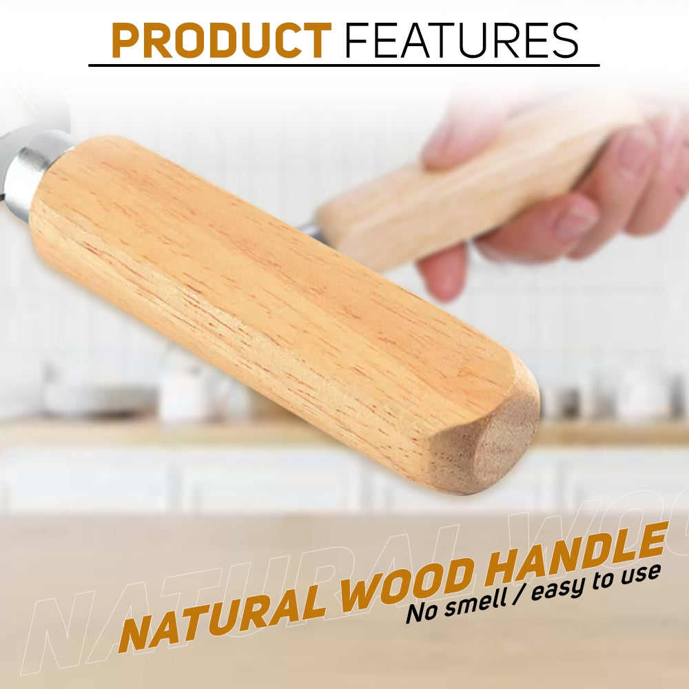 Solid Wood Handle Stainless Steel Bottle Opener