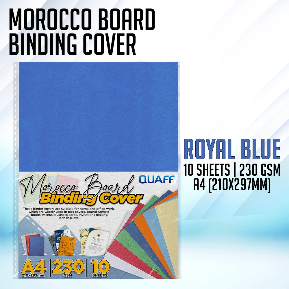 Quaff Morocco Board Paper Binding Cover 230GSM 10Sheets Textured Cover