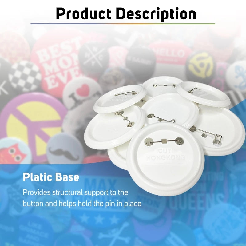 CUYI Button Pin 1.25 Inch (32mm) China 100 set