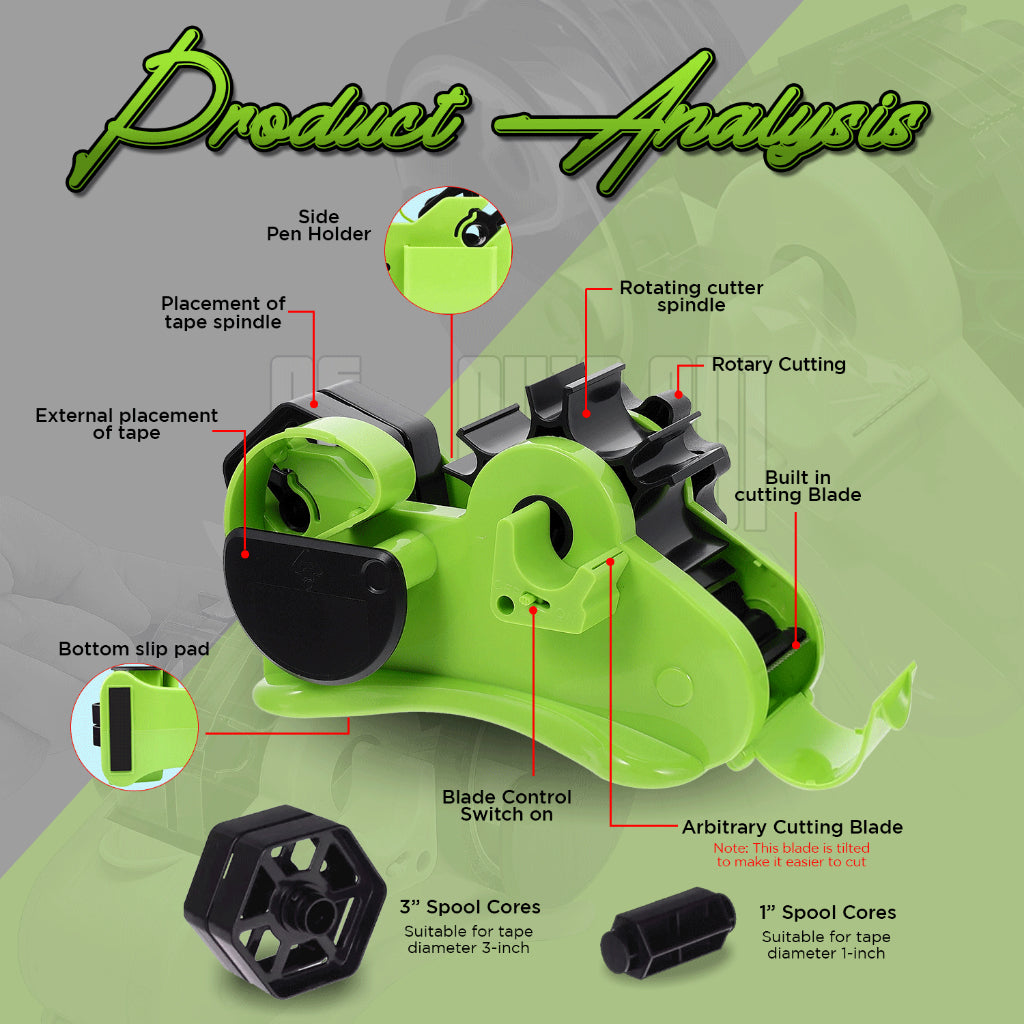 35mm Auto-Cut Tape Dispenser Multifunctional Tape Cutter