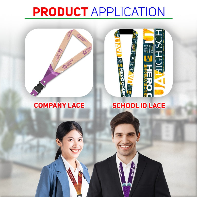 Sublimation Printable Id Lace Lanyard For Making 50 Yards Roll