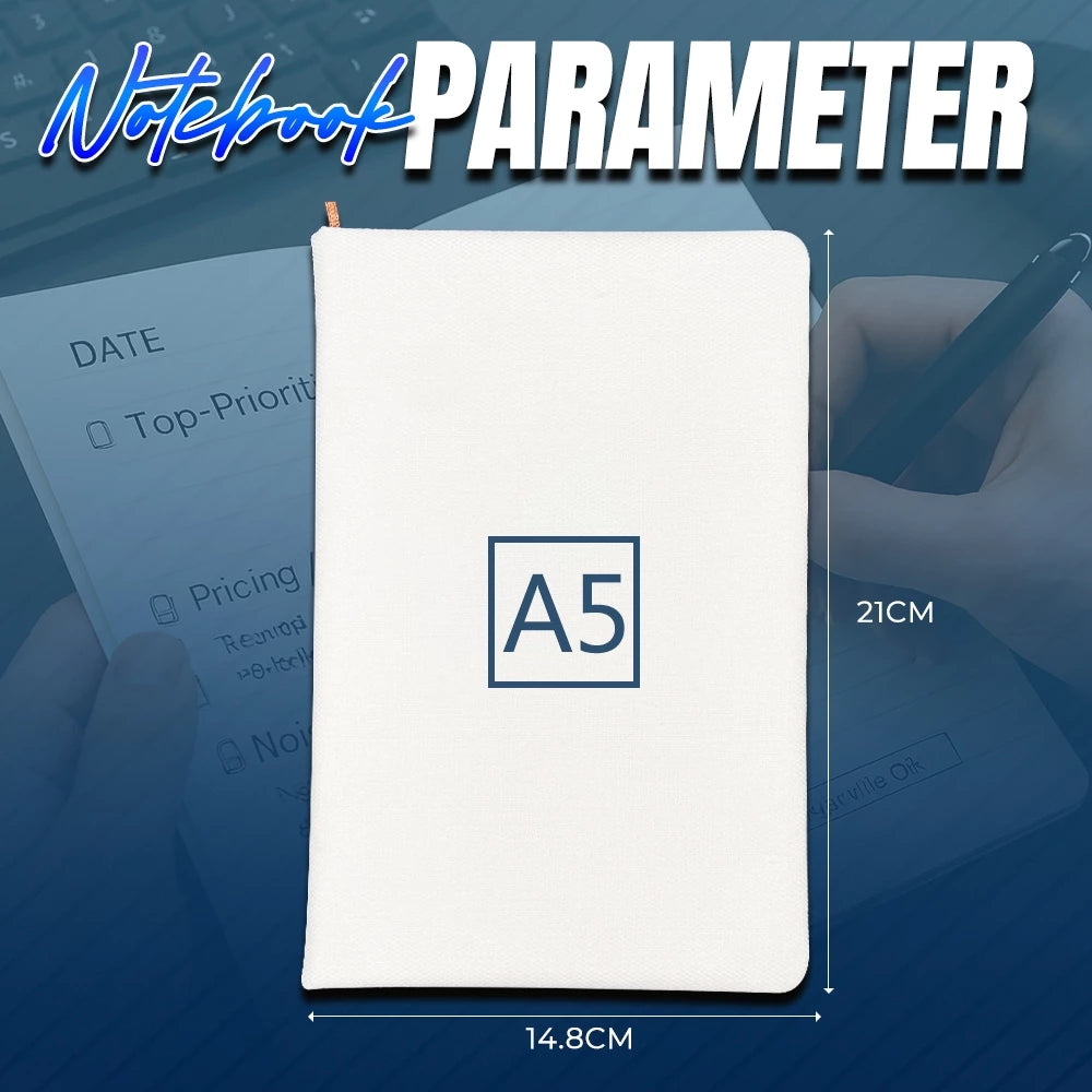 A5 SIZE SUBLIMATION PRINTABLE NOTEBOOK ( 80 SHEETS )