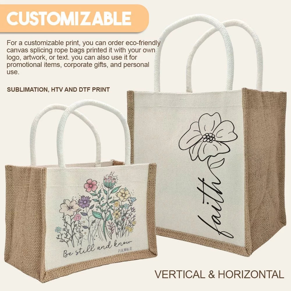 Abaca Canvas Tote bag White