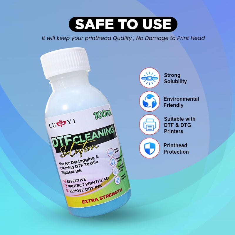 Cleaning Solution Extra Strength 100ml For Dtf Printer
