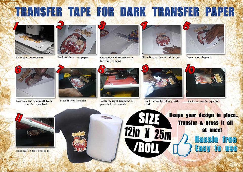 QUAFF Transfer Tape For Us Dark Paper