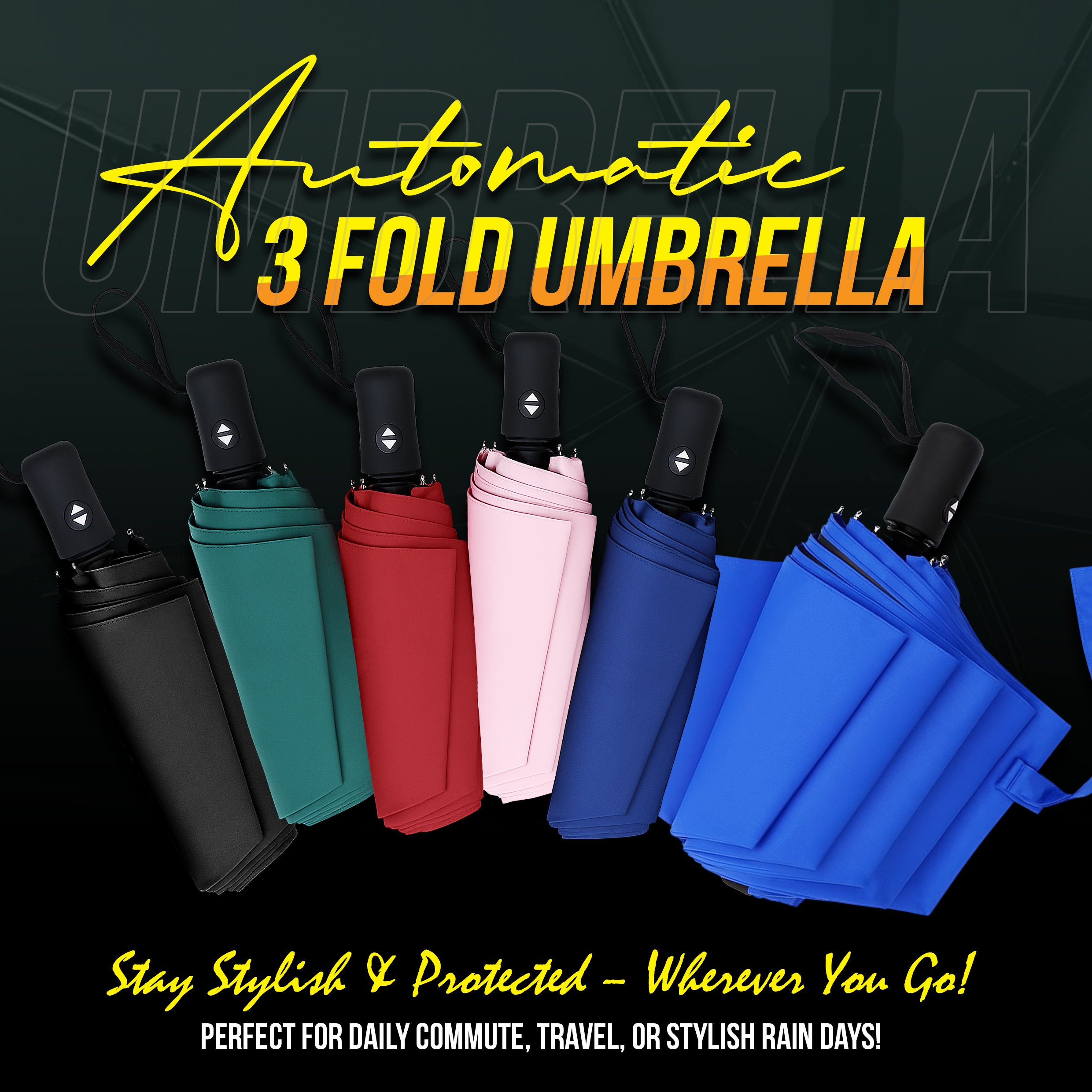 Automatic 3 Fold Umbrella