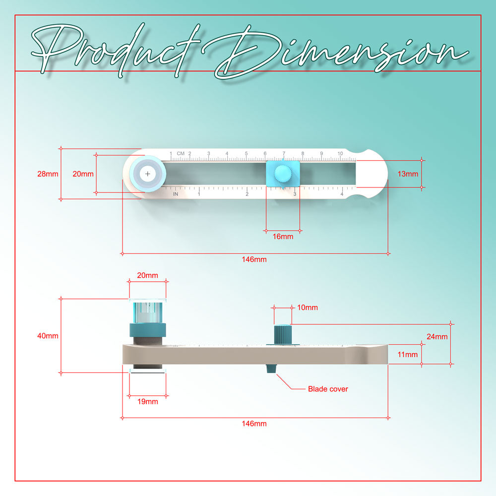 2cm-20cm Adjustable Circle Cutter for button pin