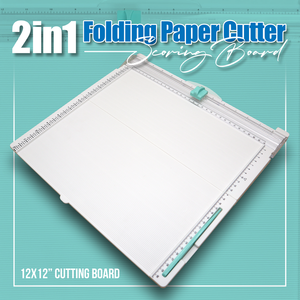 Paper Cutter Board Ruler 2in1 Folding Paper Cutter Scoring Board
