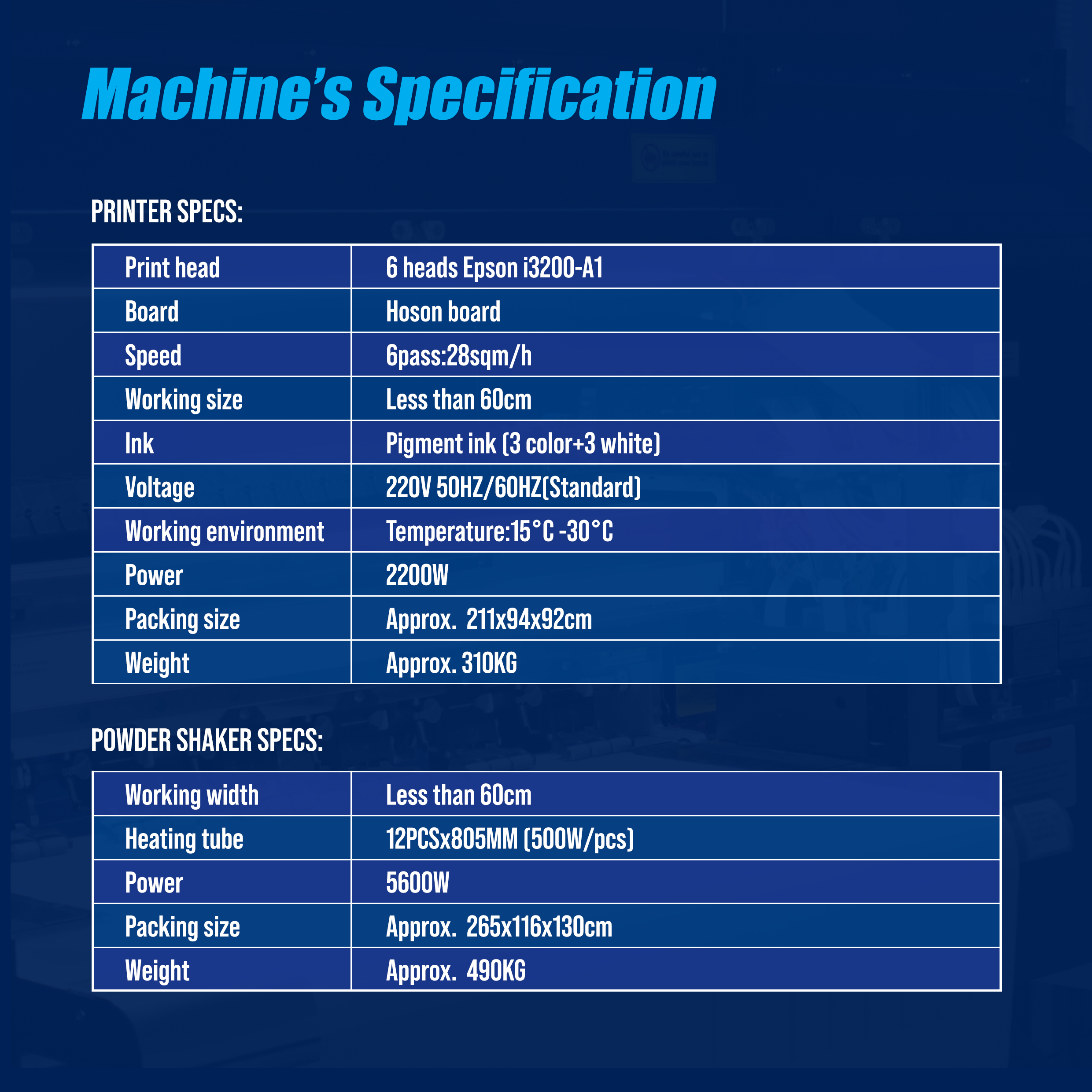 CUYI DTF Machine 6Heads i3200 24" 🆕