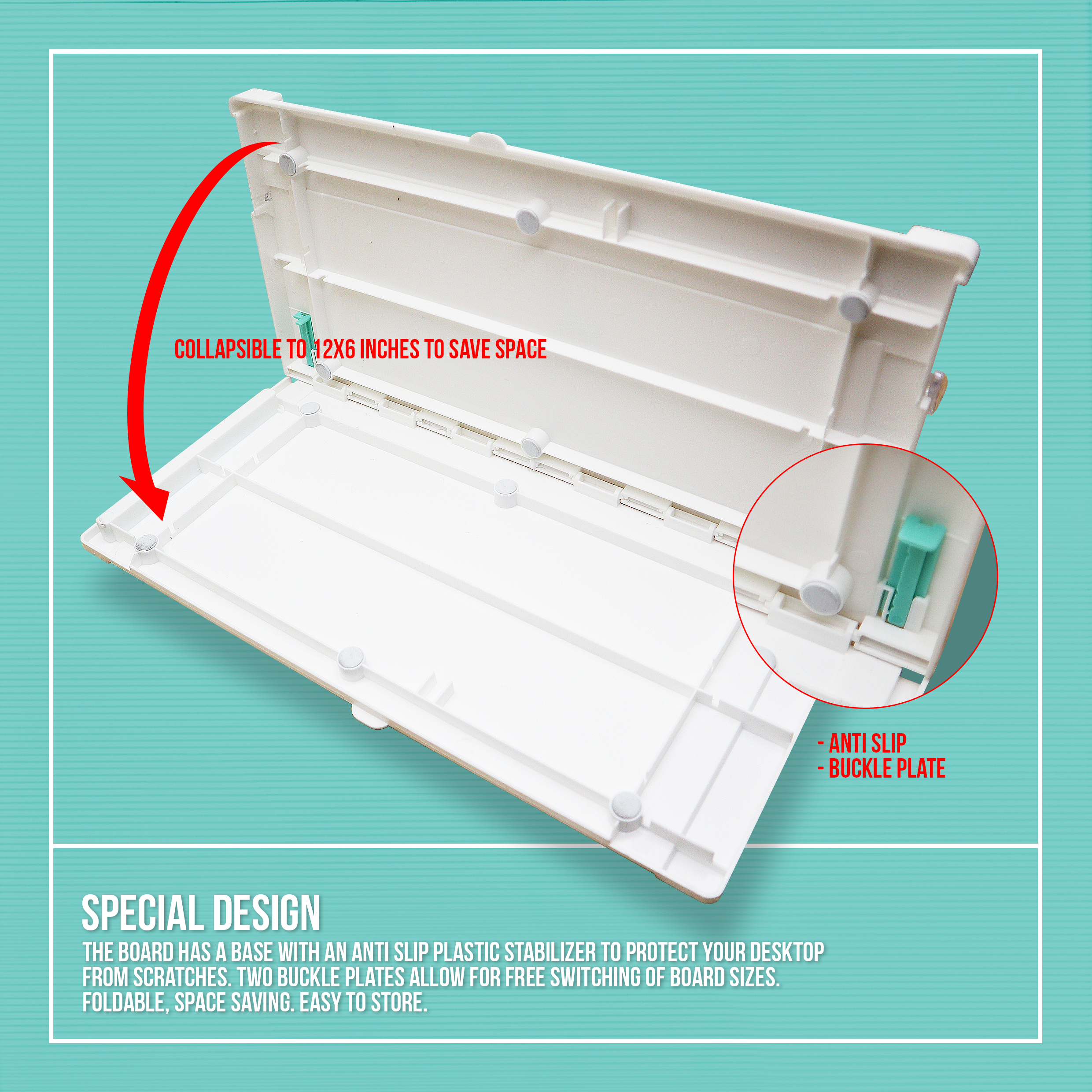 2in1 Folding Paper Cutter Scoring Board