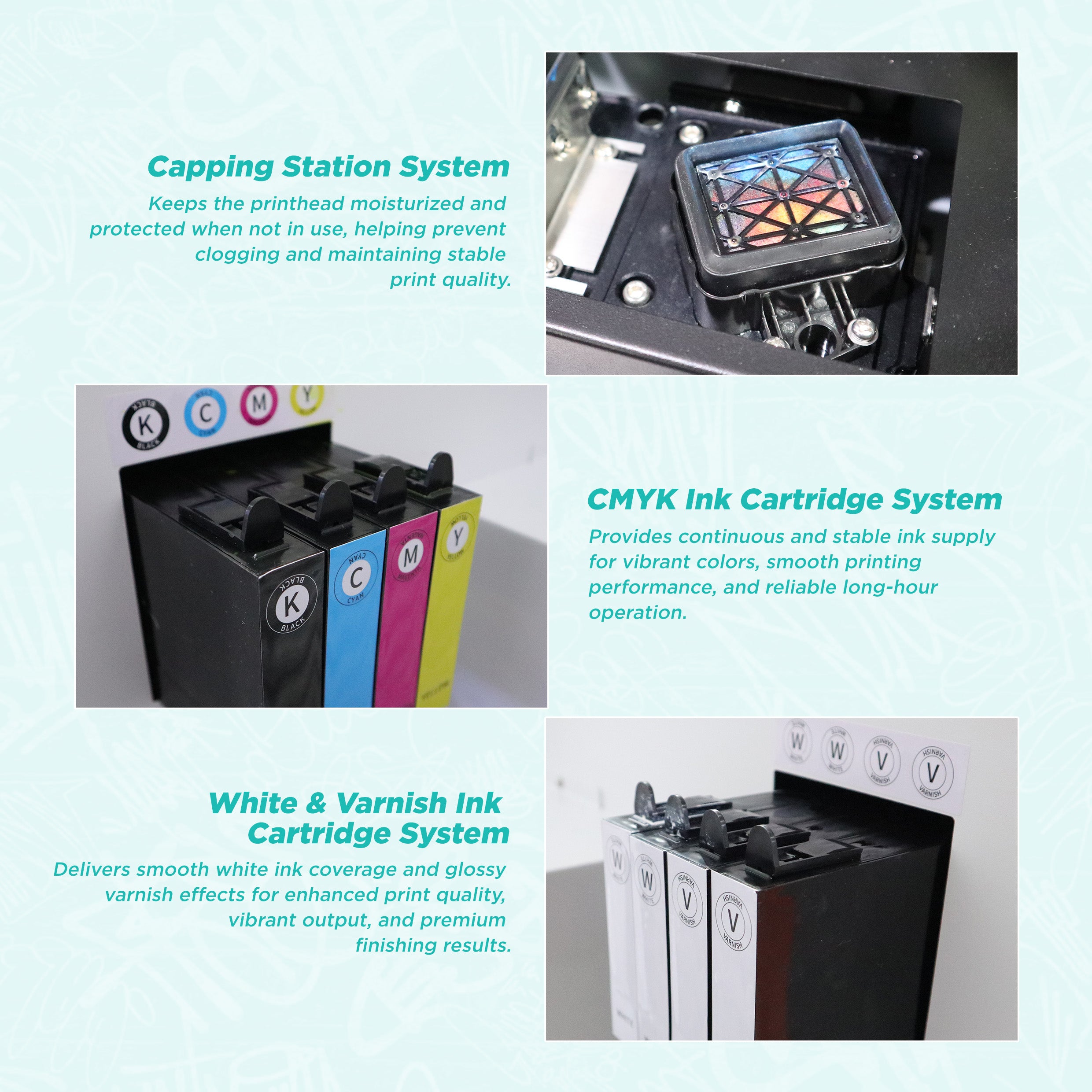 Cuyi 4in1 A3 UV Printer i3200(8)-U1HD 🆕