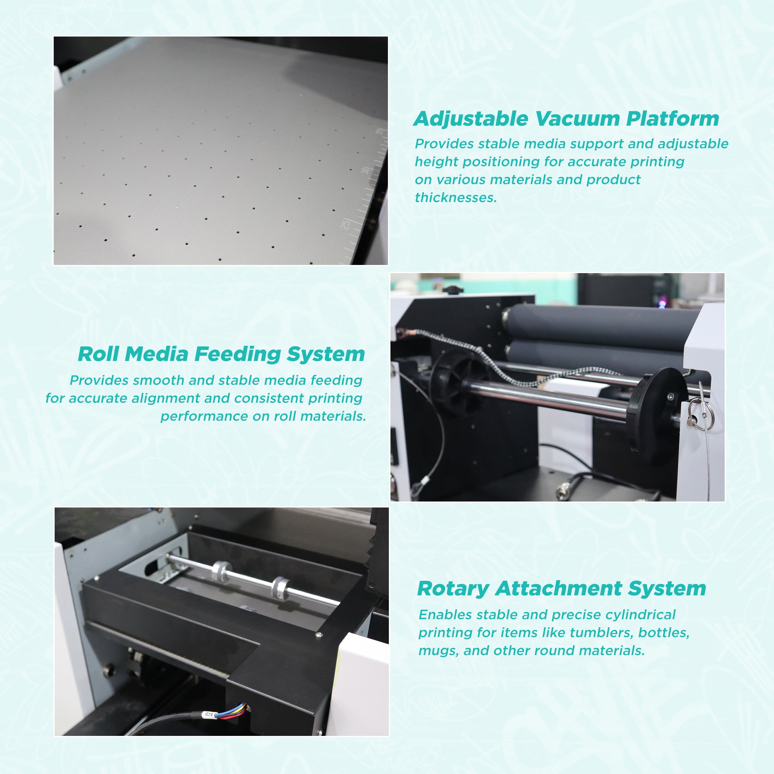 Cuyi 4in1 A3 UV Printer i3200(8)-U1HD 🆕