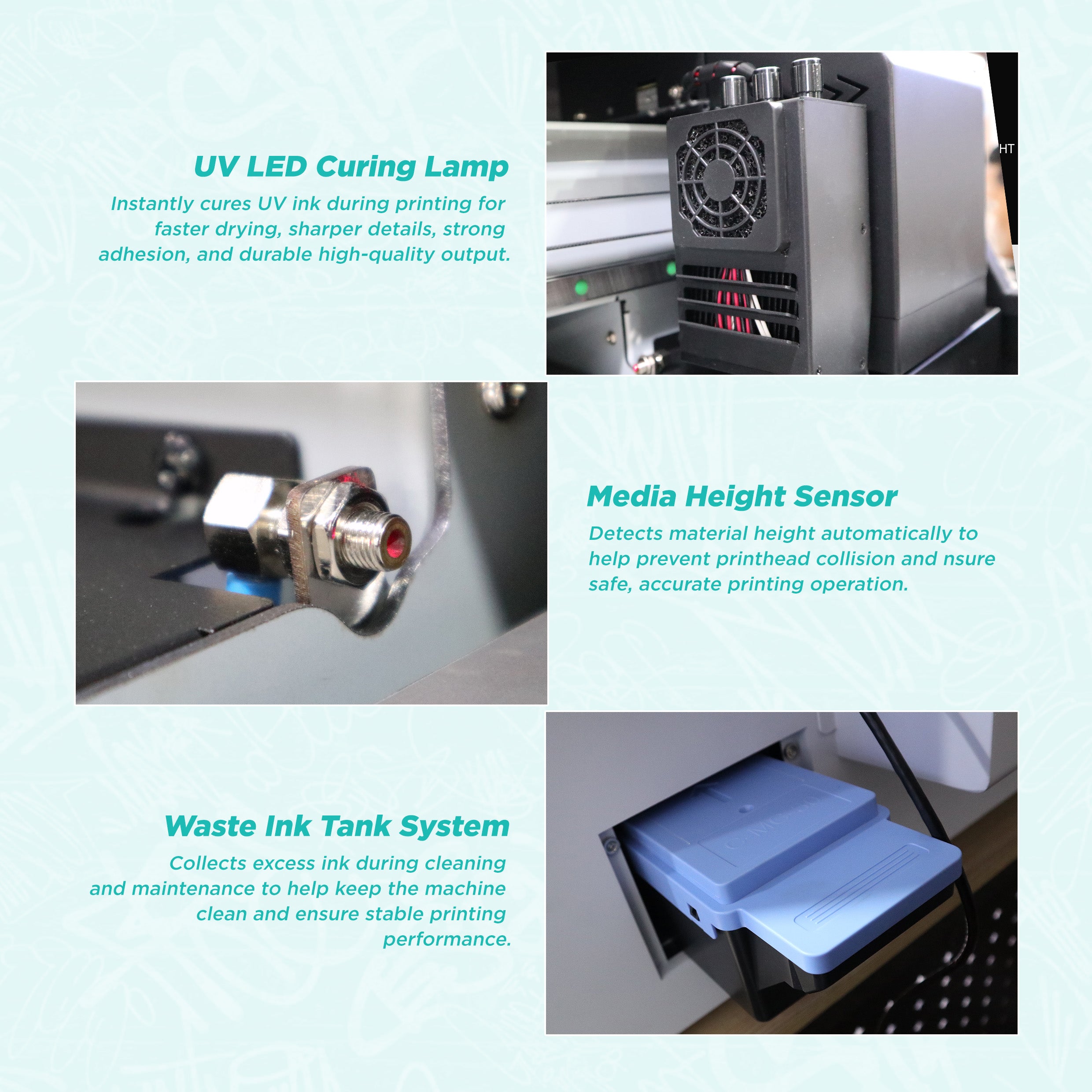 Cuyi 4in1 A3 UV Printer i3200(8)-U1HD 🆕