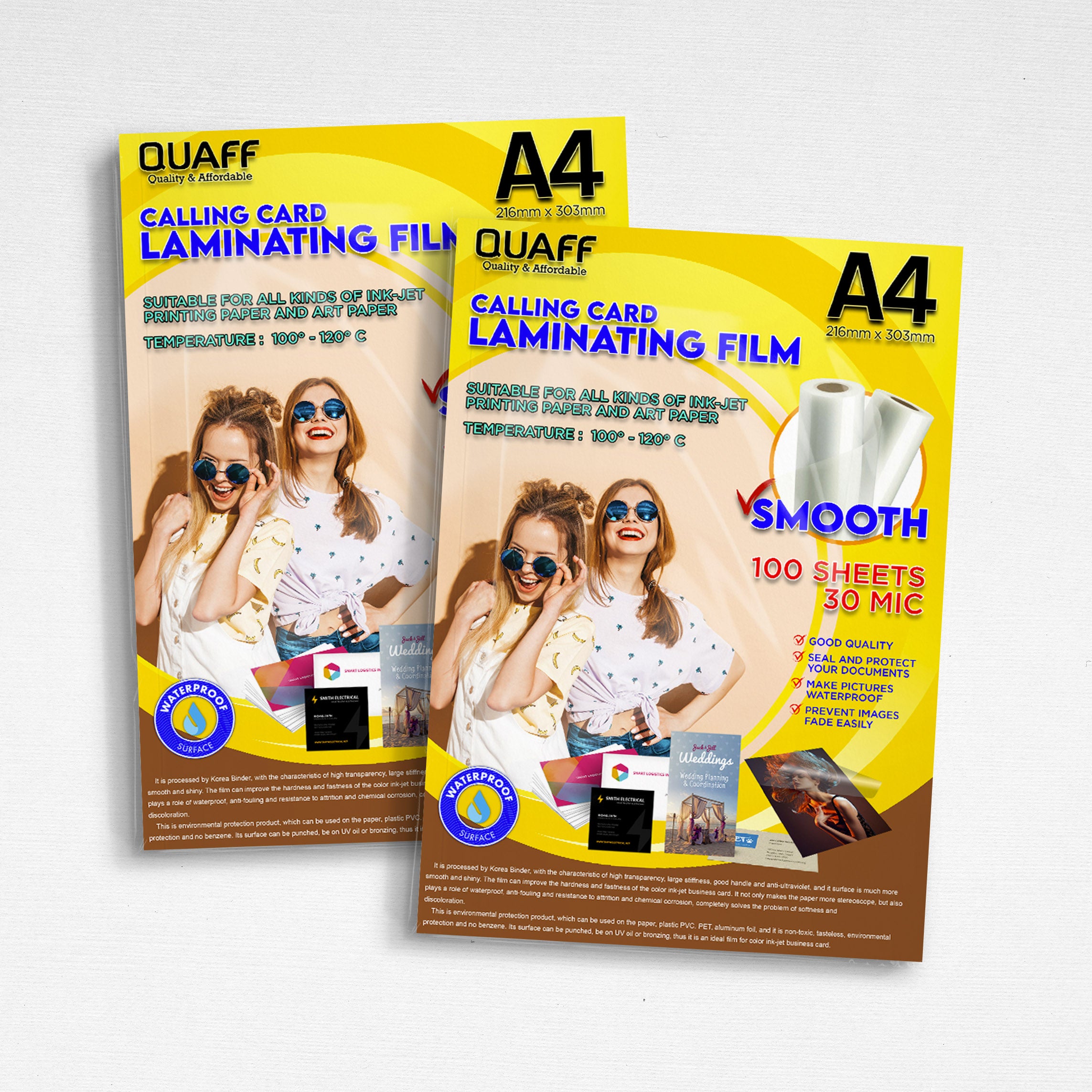 QUAFF Calling Card Laminating Film