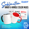 24pcs Quaff Inner & Handle Color Mugs