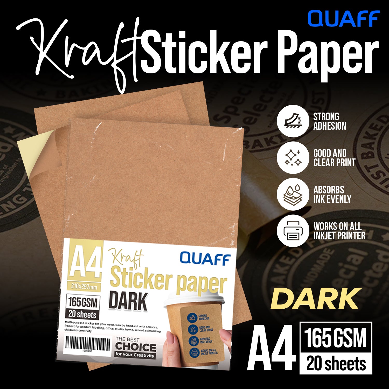 Kraft Sticker Paper DARK & LIGHT