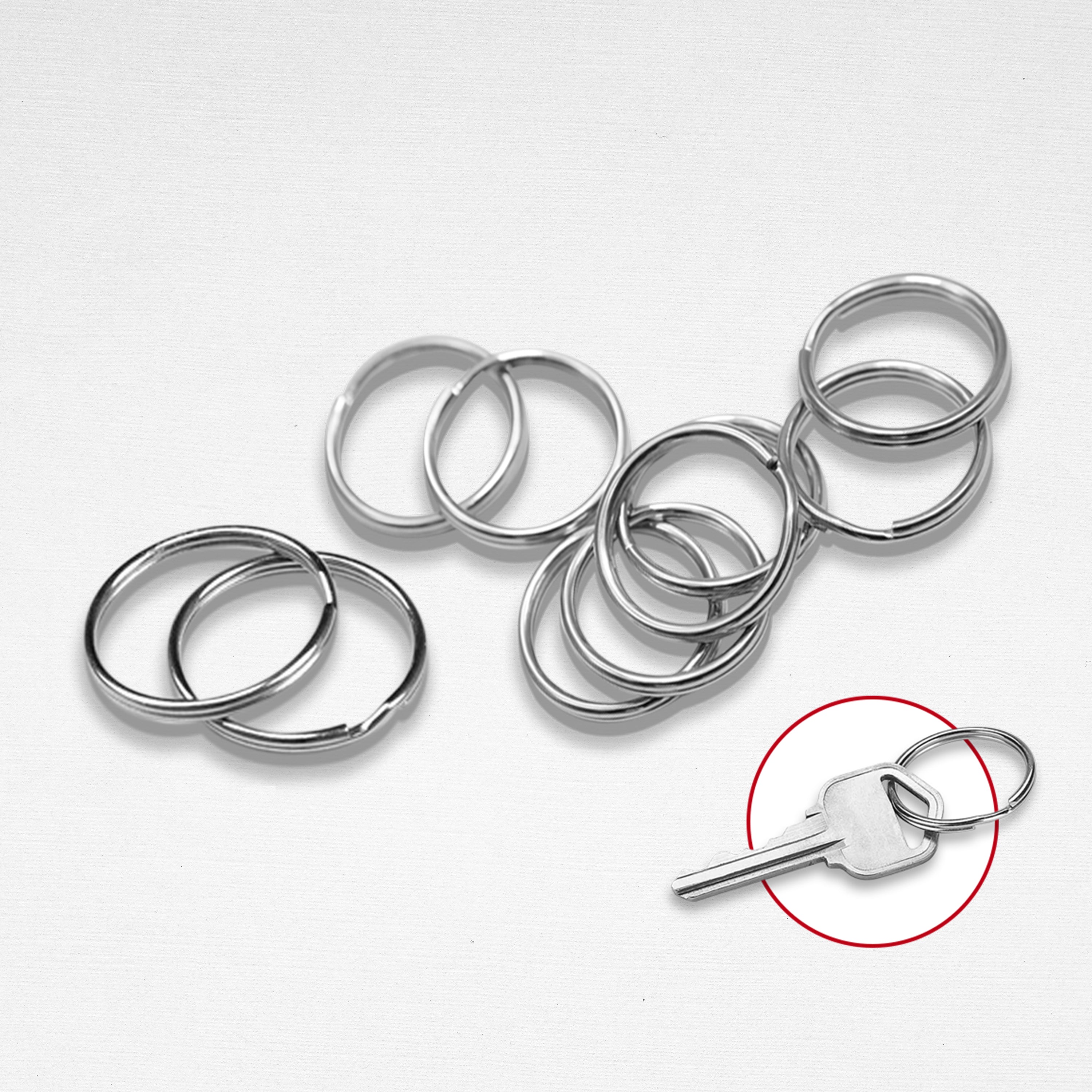 Key Ring Flat // Split (100pcs/pack)