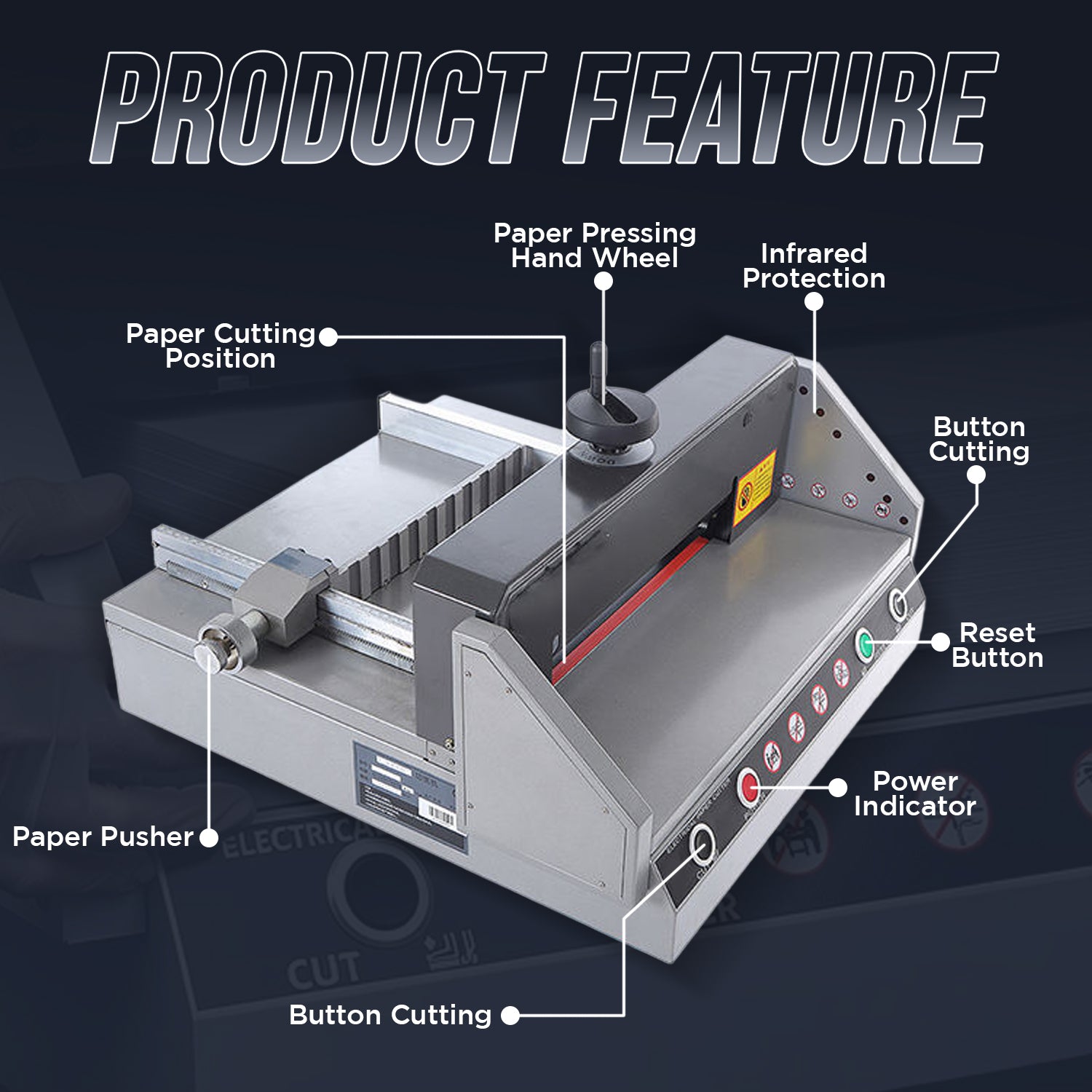 A3 Electric Ream Cutter Machine (330mm/13in) FN-E330D