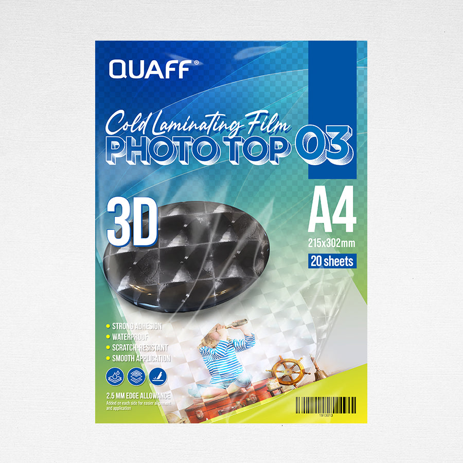 Quaff Cold Laminating Photo Top (20sheet/pack)