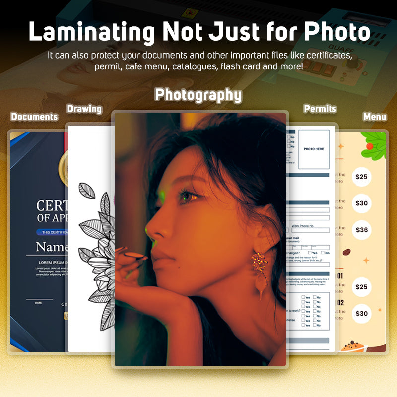 Quaff Laminating Film ID Sizes (100sheet/pack)