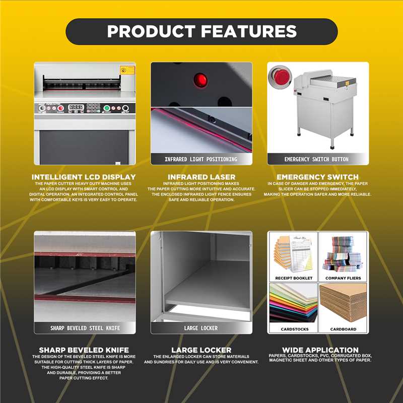 Electric Programmed Ream Cutter Machine (450mm/18in) FN-G450VS+