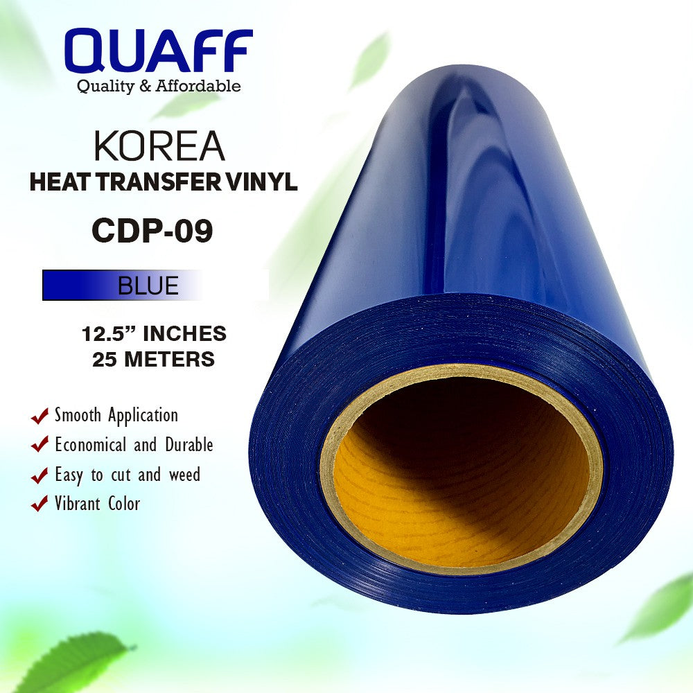 Quaff Cdp Rubberize Heat Transfer Vinyl For T-Shirt Design 12.5 Inches X 1meter Film Made Korea