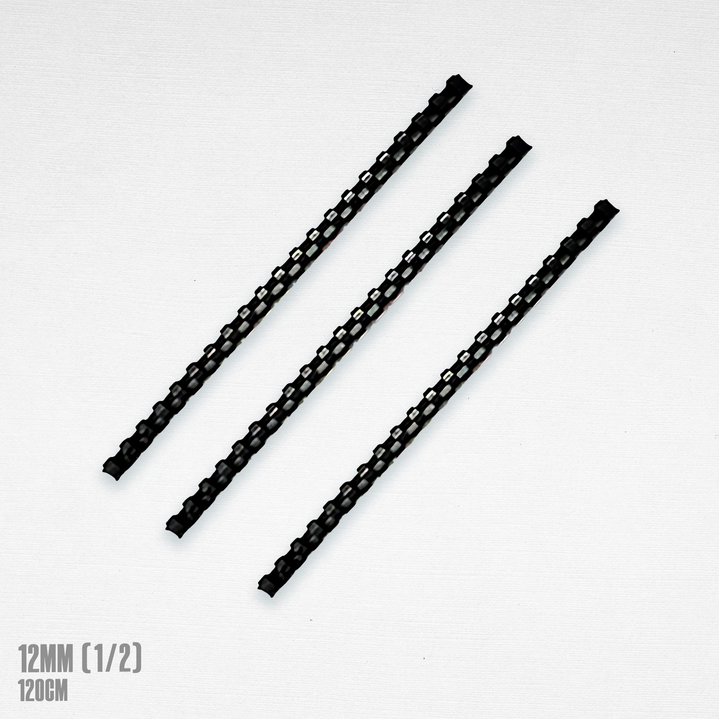 Plastic Ring Binding BLACK A4 Size 120cm