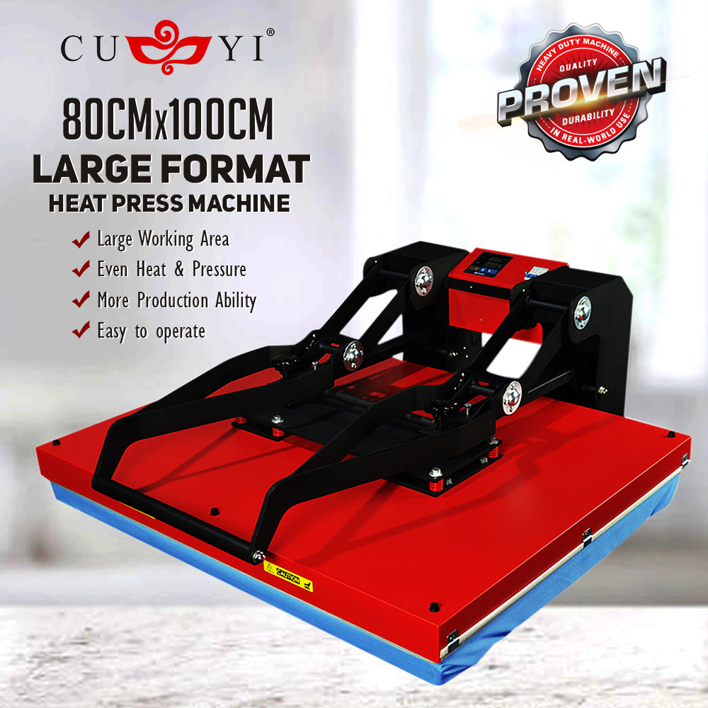 CUYI (80*100CM) HEAVY DUTY DRAWER TYPE High Press Red WITH STAND