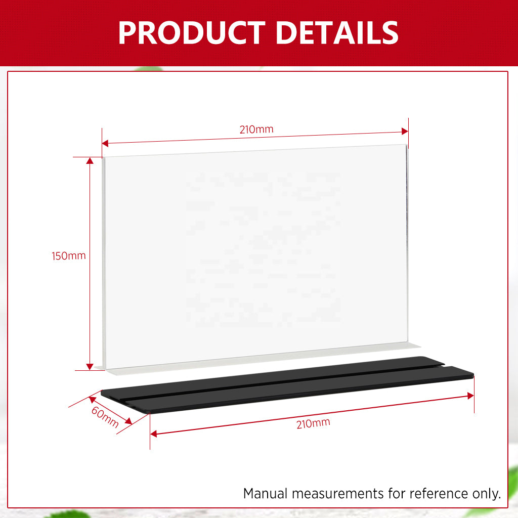 Acrylic Table Card with Black Stand