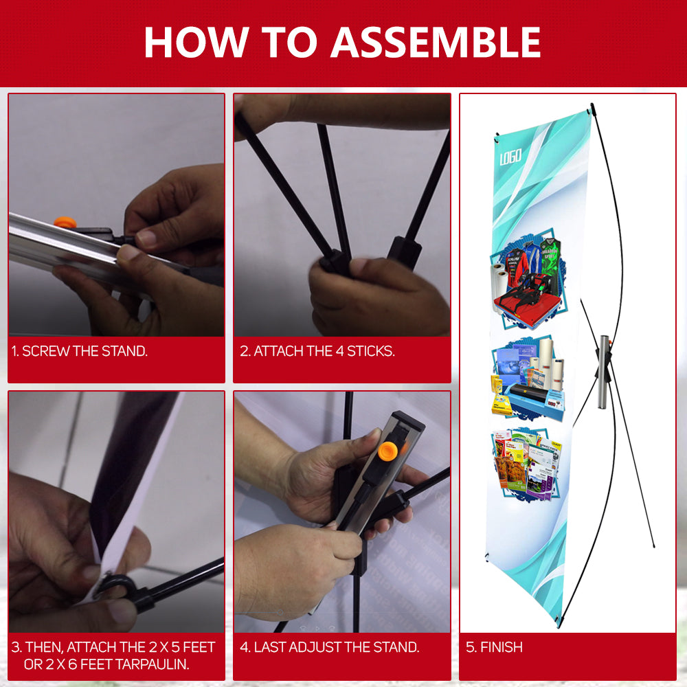 ADJUSTABLE X-BANNER STAND (2ft x 5ft)