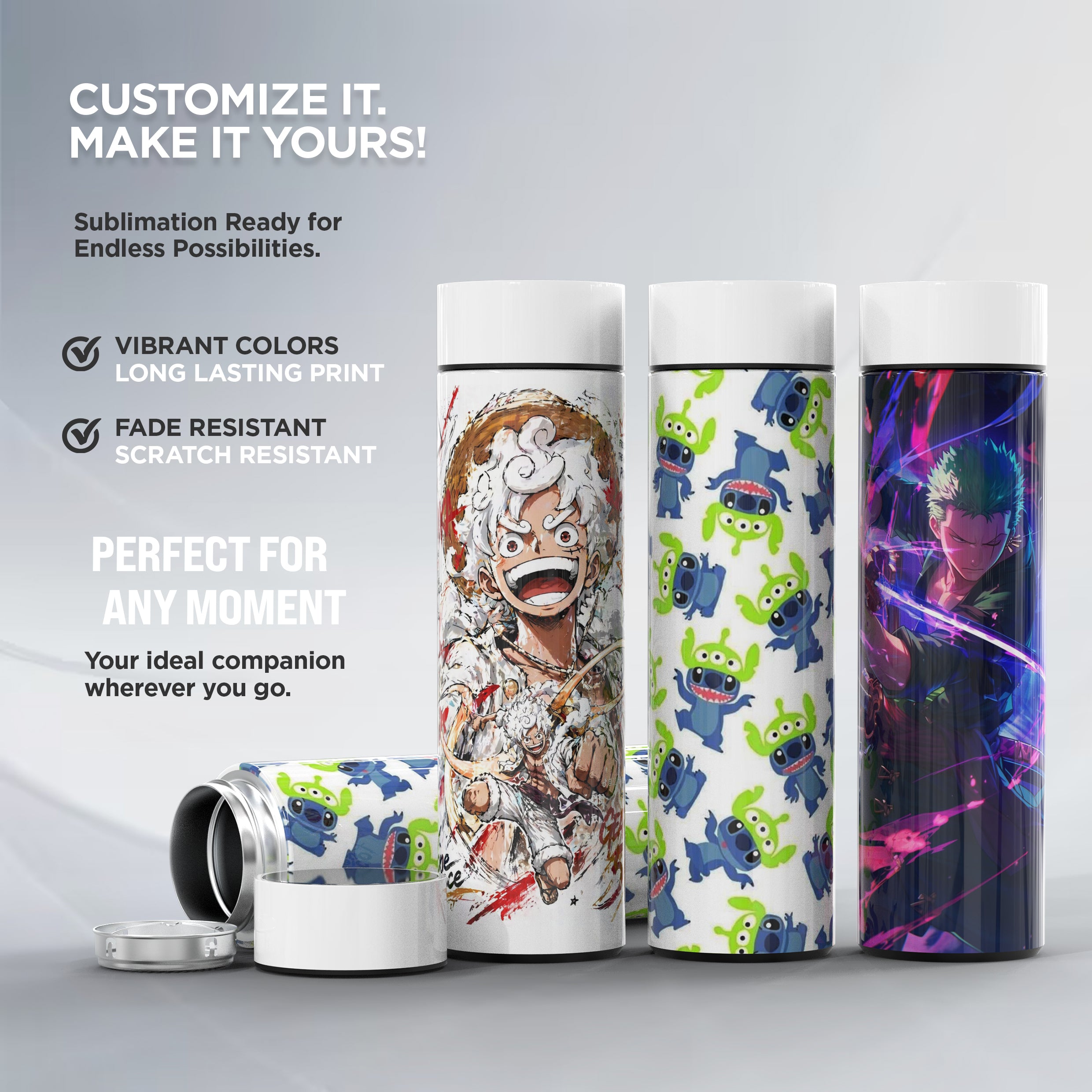 QUAFF Sublimation Coated Smart Tumbler 500ml white