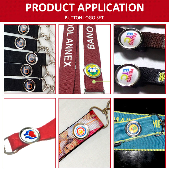 ID Button Logo Set 1/2 Inch & 3/4 inch [100 Sets]
