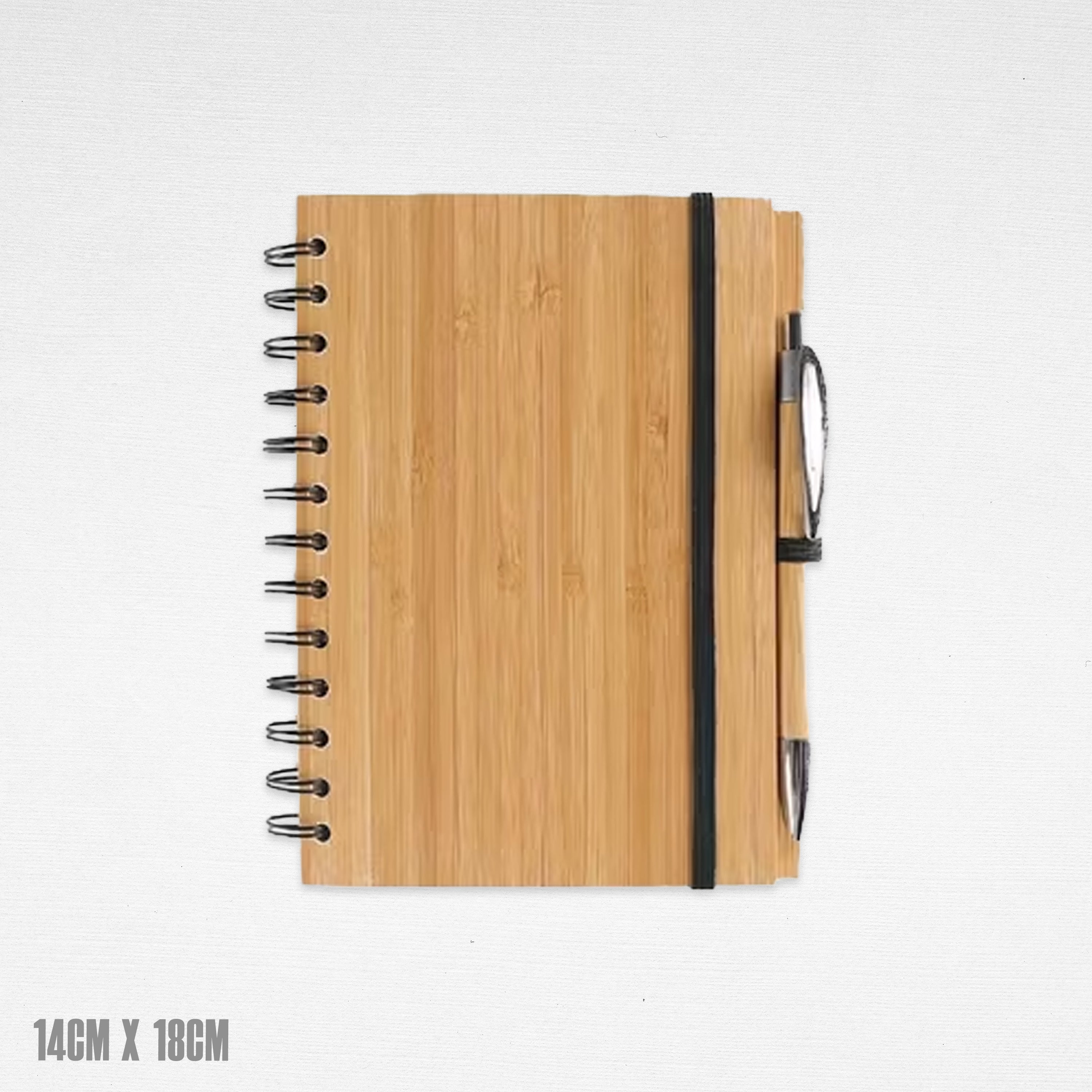 Bamboo Spring Notebook with KRAFT Pen 14cm*18cm
