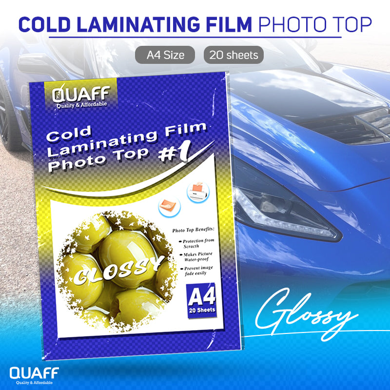 Quaff Cold Laminating Photo Top (20sheet/pack)