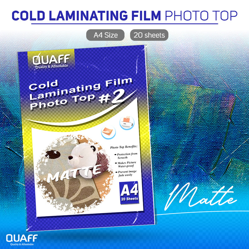 Quaff Cold Laminating Photo Top (20sheet/pack)