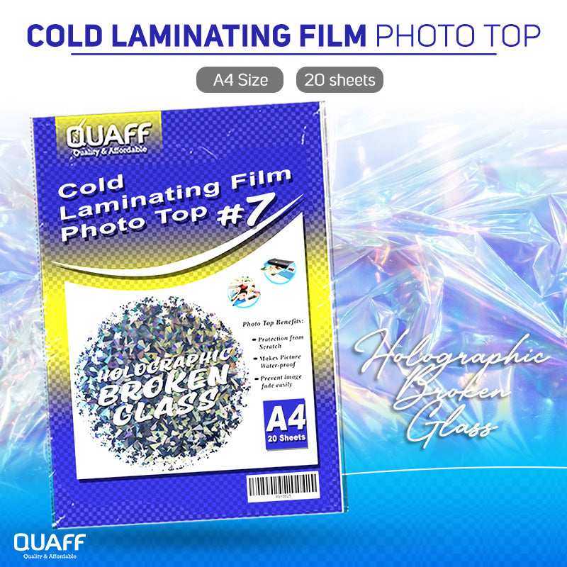 Quaff Cold Laminating Photo Top (20sheet/pack)