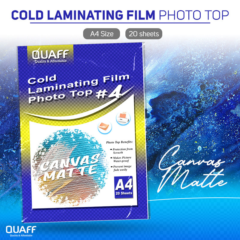 Quaff Cold Laminating Photo Top (20sheet/pack)