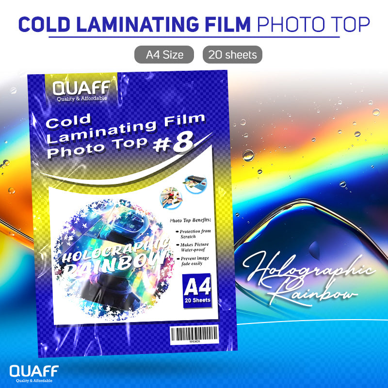 Quaff Cold Laminating Photo Top (20sheet/pack)