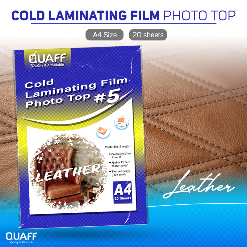 Quaff Cold Laminating Photo Top (20sheet/pack)