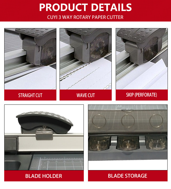 Rotary Cutter Replacement Blade Straight Wave Perforated